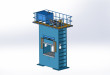 3D drawing of the 1600 ton press
